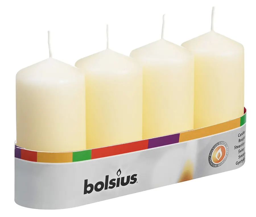 Bolsius pillar candle unscented
