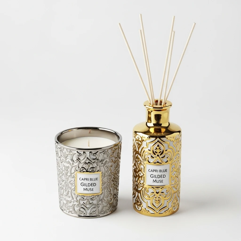 Capri Blue Gilded Muse scented candle