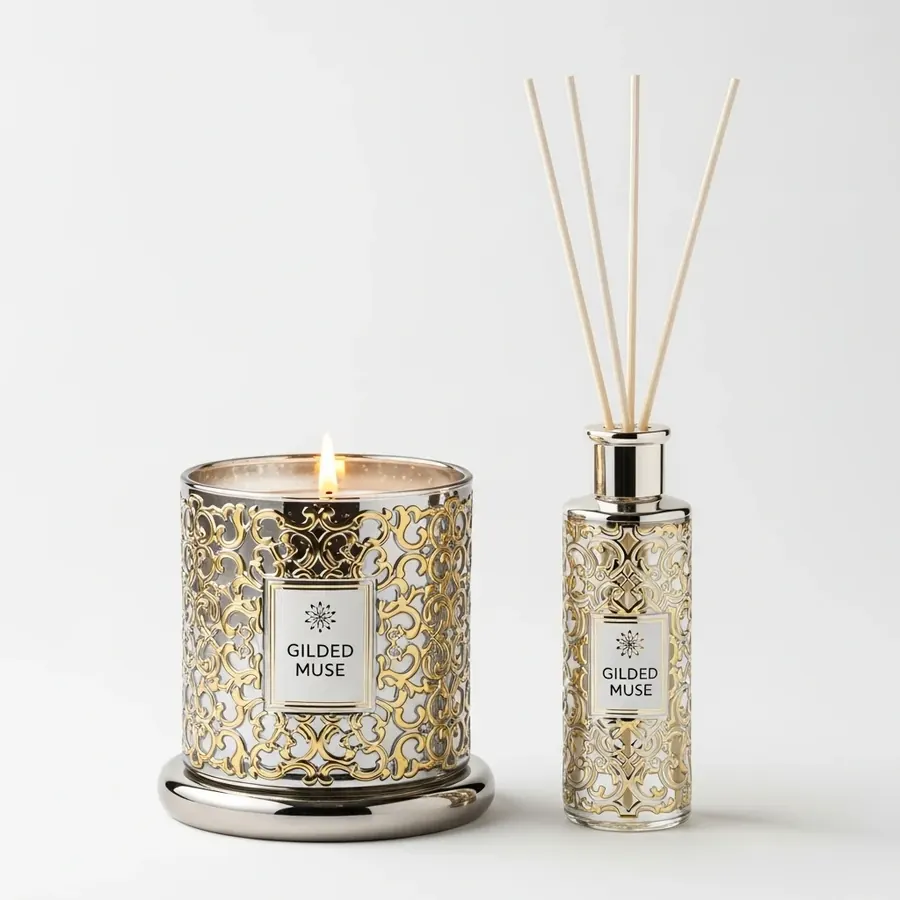 Capri Blue Gilded Muse scented candle image 3