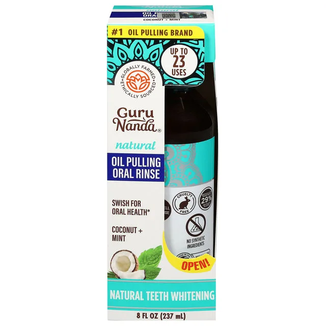 GuruNanda oil pulling coconut mint
