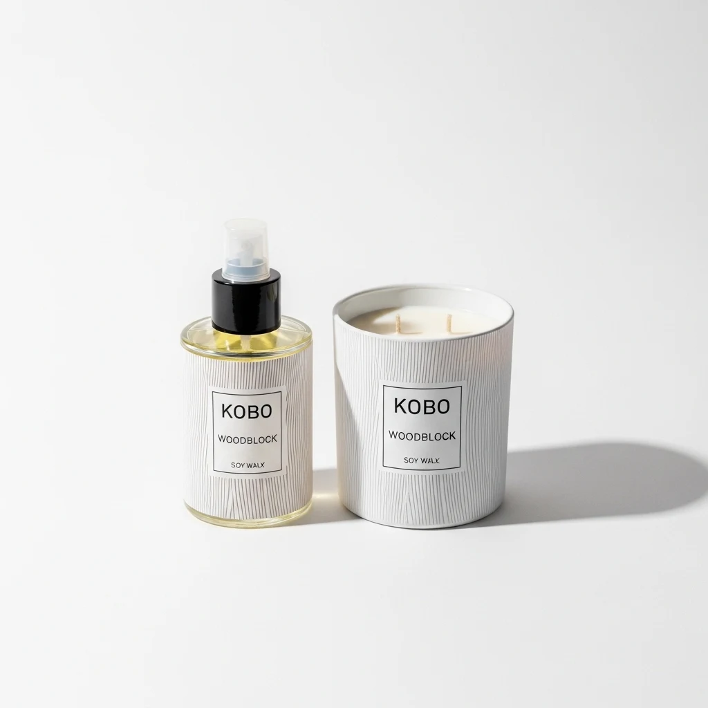 Kobo Woodblock soy candle
