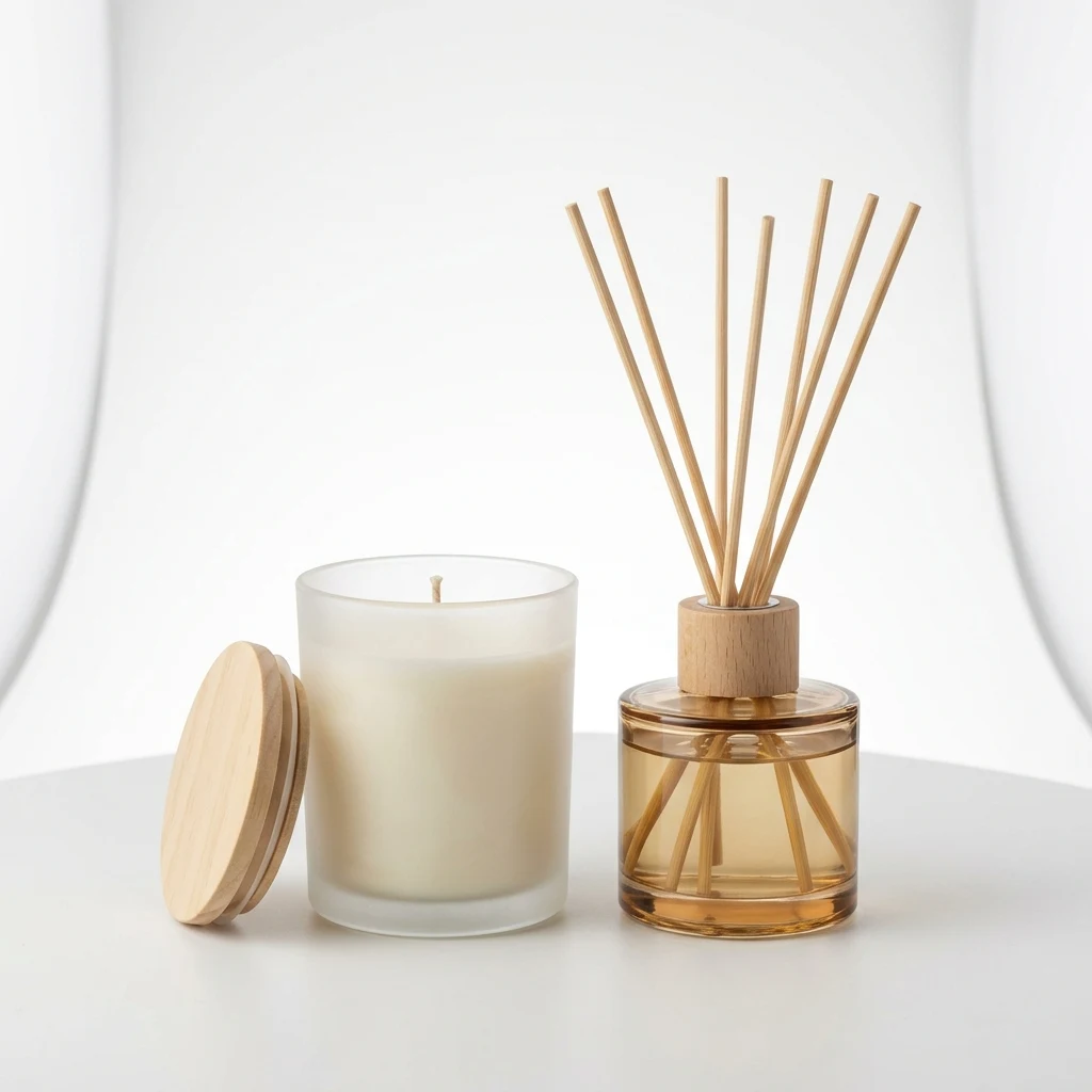 Makesy coconut apricot wax candle